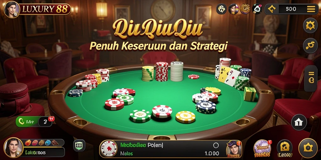 Tangkapan layar gameplay seru di LUXURY88 QiuQiu.