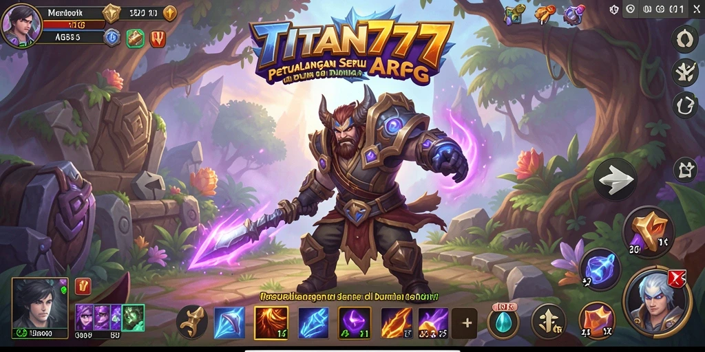 Gameplay seru di dunia fantasi TITAN777.